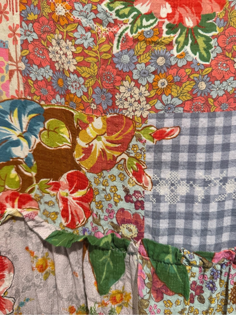 NATURAL LIFE Patchwork Floral Maxi Dress in Multicolor - Picture 4 of 7